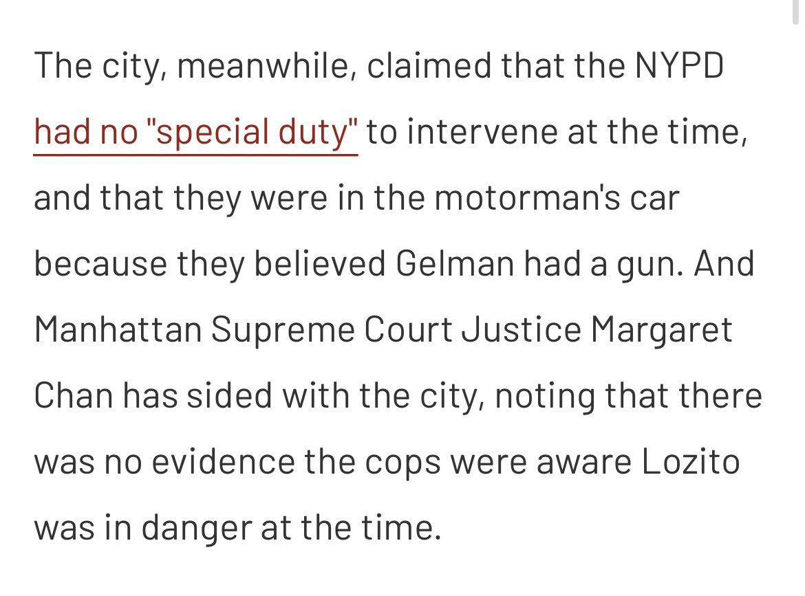 socialistdogmom's tweet photo. i don’t know why we’re arguing about whether adding infinity cops to the NYPD payroll could’ve stopped today’s shooting when we have this shining example of their courage &amp; accompanying court ruling already 

https://t.co/zThEX7591b https://t.co/9KYDgCme6T