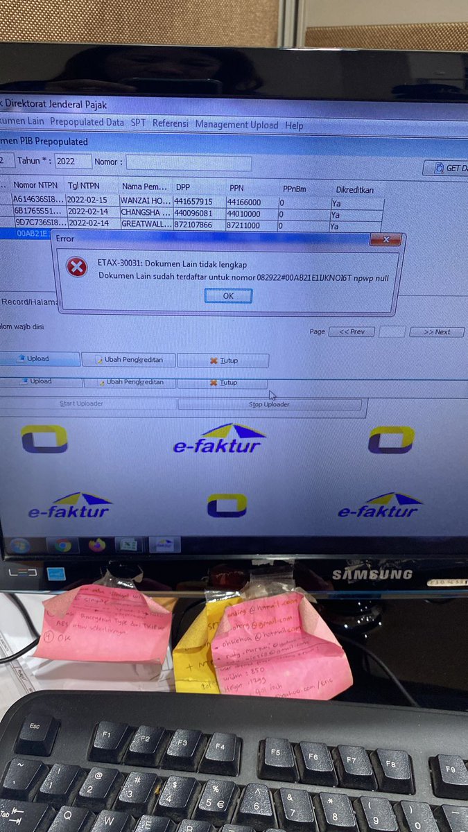 bjhasanuu's tweet photo. @kring_pajak Siang Admin, boleh tolong dibantu dimenu Prepopulated PIB muncul FPnya. Tetapi ketika ingin dikreditkan muncul error seperti ini. Mohon dapat dibantu, tks. https://t.co/CyWRVs6aPV