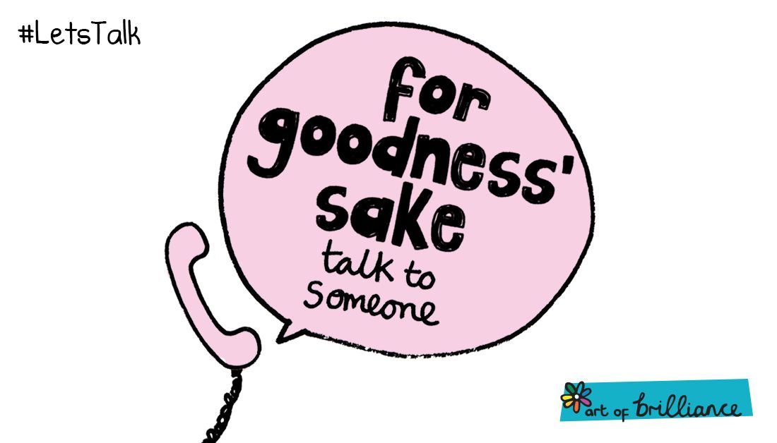 If talking is the solution, listening must be a super power #LetsTalk #mentalhealth #artofbrill