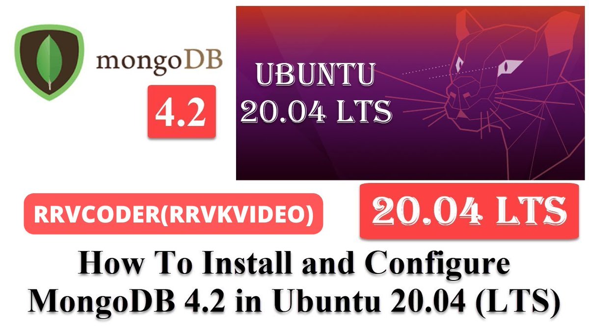 rrvkvideo's tweet image. Check out my latest video &quot;How To Install MongoDB on Ubuntu 20.04 LTS / Ubuntu 18.04 LTS #rrvcoder #rrvcode #rrvcoding&quot;

Watch Now: youtu.be/eB4Ia3QwVsU

(Posted via TubeBuddy.com)