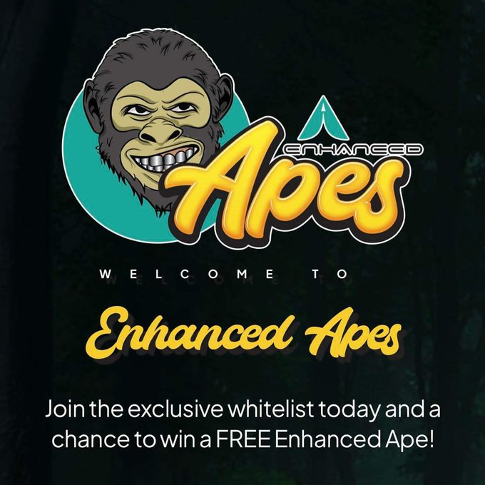 EnhancedApes's tweet photo. Who wants to win a free🦍#EnhancedApe🍌?

Starting now through Friday 4 PM EST

🍌Follow @EnhancedApes
🍌Like
🍌Retweet 
🍌Tag 2 friend

Its going to be one #APEISH week!

#NFT #EnhanceToken @EnhanceToken @SafeMoonAce  #OperationForeverFuel #EnhanceNFTMarketplace #APEril https://t.co/abdIHokg8Z
