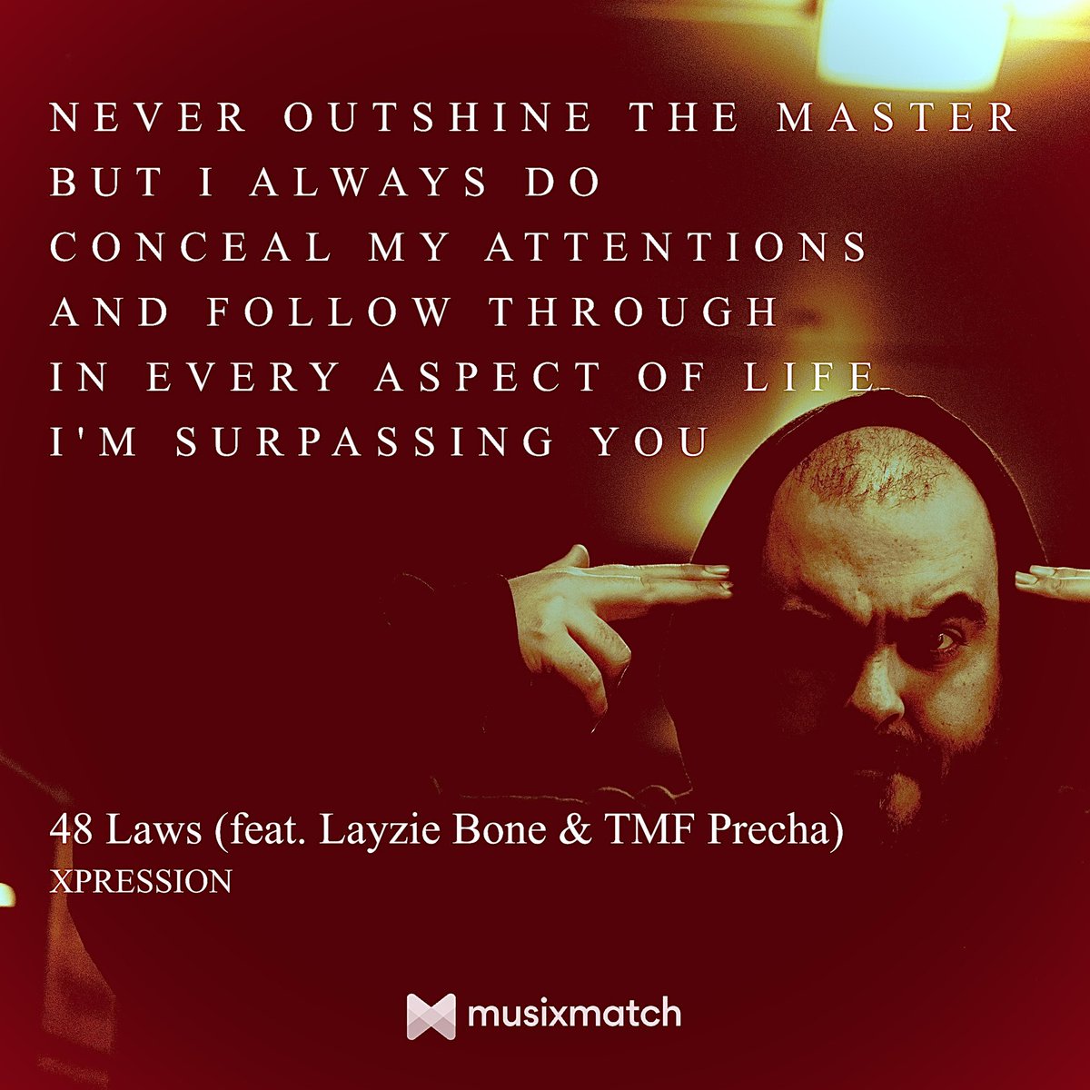 xpressionthemc's tweet photo. Thank you @Musixmatch !!!!
48 laws (feat. @LayzieBTNH &amp; @TonyMFountain ) out now!!
Prod by #BeboBeats &amp; @ronniekinggroup 
Mix and Mastered by @Rikanatti 
Out now!! On all platforms!!! #xpressionthemc #48laws https://t.co/yx5KNvq7pj