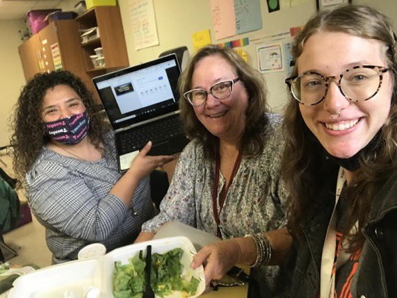 Lunch and learning with <a href="/misslpetterson/">Miss Petterson</a> and <a href="/SuzanneGaddis/">suzanne.gaddis</a>. Adobe ain’t just for PDFs! Ms. Gaddis showed us how to get creative with Adobe Creative Cloud! #AdobeEduCreative
<a href="/LockhartISD/">Lockhart ISD</a> <a href="/BluebonnetLions/">Bluebonnet Elementary School</a>