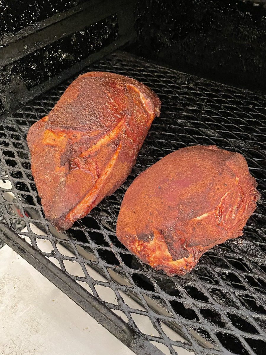 Geez, I should put ‘em on the smoker w/ big weather coming, go do a couple Telehealth sessions and come back ready to roll more often. 🔥⚡️🔥#livecoals #turkeybreasts #nofilter