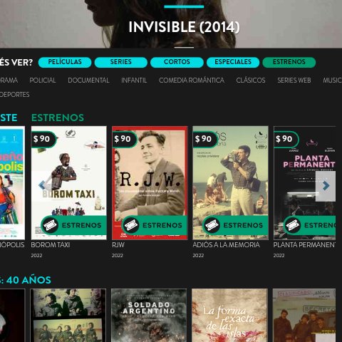 BANCO QUE LE SAQUEN PLATA AL INCAA

SI ENTRAN A LA PAGINA DE CINEAR VAN A VER LA CANTIDAD INCREÍBLE DE PELÍCULAS INJUNABLES QUE EXISTEN Y NADIE VE

ENCIMA TE COBRAN