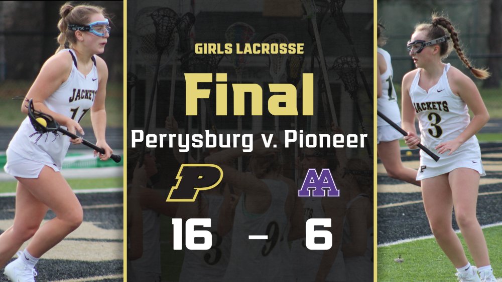 Girls Lacrosse hosted Ann Arbor Pioneer tonight and beat the Pioneers 16-6! JV won 9-2! Great job ladies! <a href="/girlslax_pburg/">Perrysburg Girls Lax</a> #GoJackets