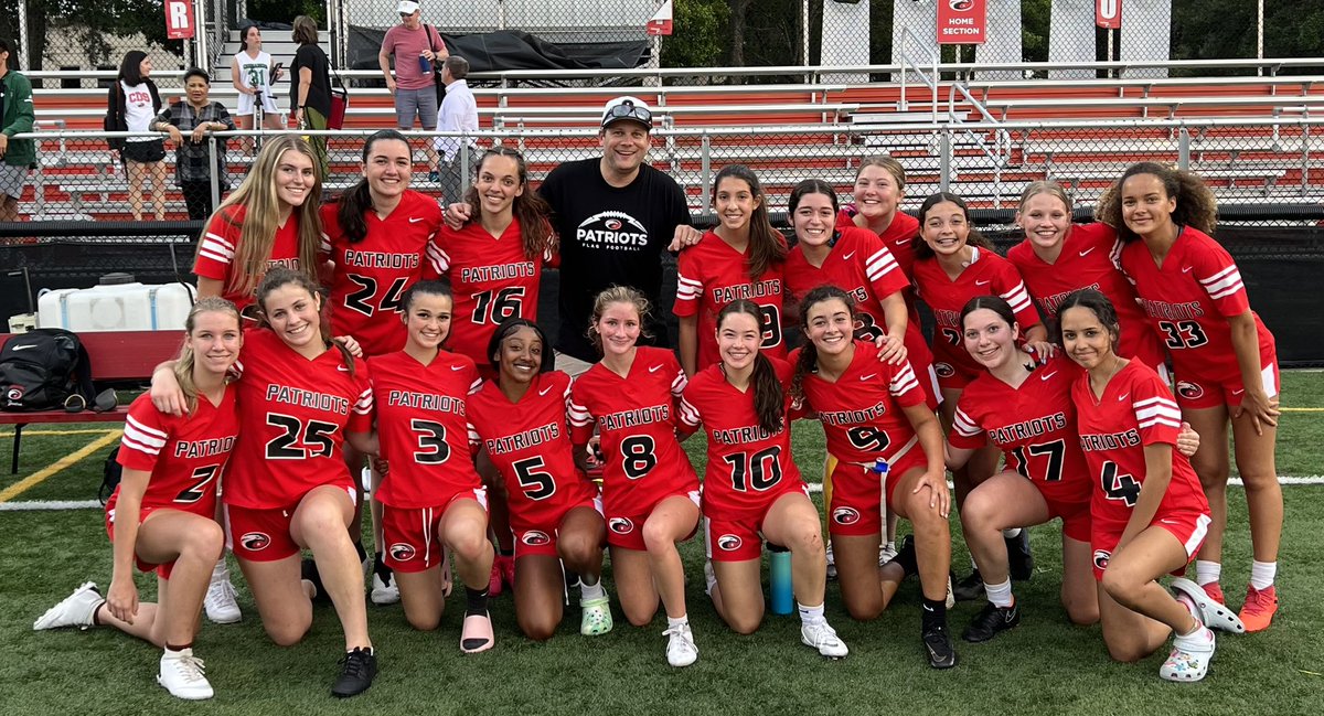 cdsflag's tweet photo. Incredible victory tonight for @cdsflag against a very good @TampaFlag team. So many players stepped up tonight! Our program is getting better with every game! #Down2Starters #NoDeBo @CDS_Athletics @CarrollwoodDay @FlaHSFootball 

2️⃣5️⃣ Carrollwood Day Patriots
2️⃣0️⃣ Tampa Catholic https://t.co/FgOk5V4dn8