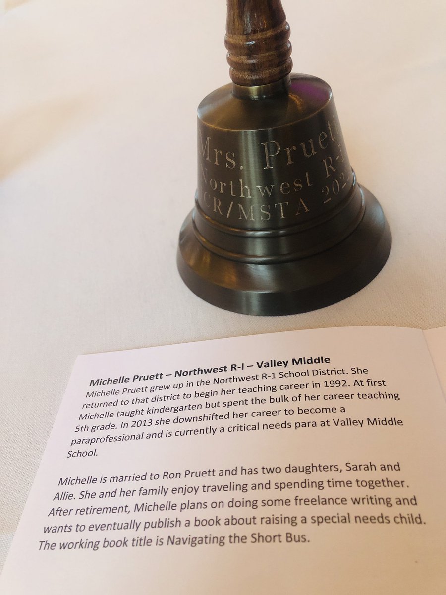 nmhuffman's tweet photo. Had a wonderful evening tonight celebrating with one of our paras who is retiring and a teacher who won a grant. So blessed to have been asked to be the plus 1 and honor and recognize their accomplishments! #VMSOneRoar https://t.co/Fu1nzFjFF5
