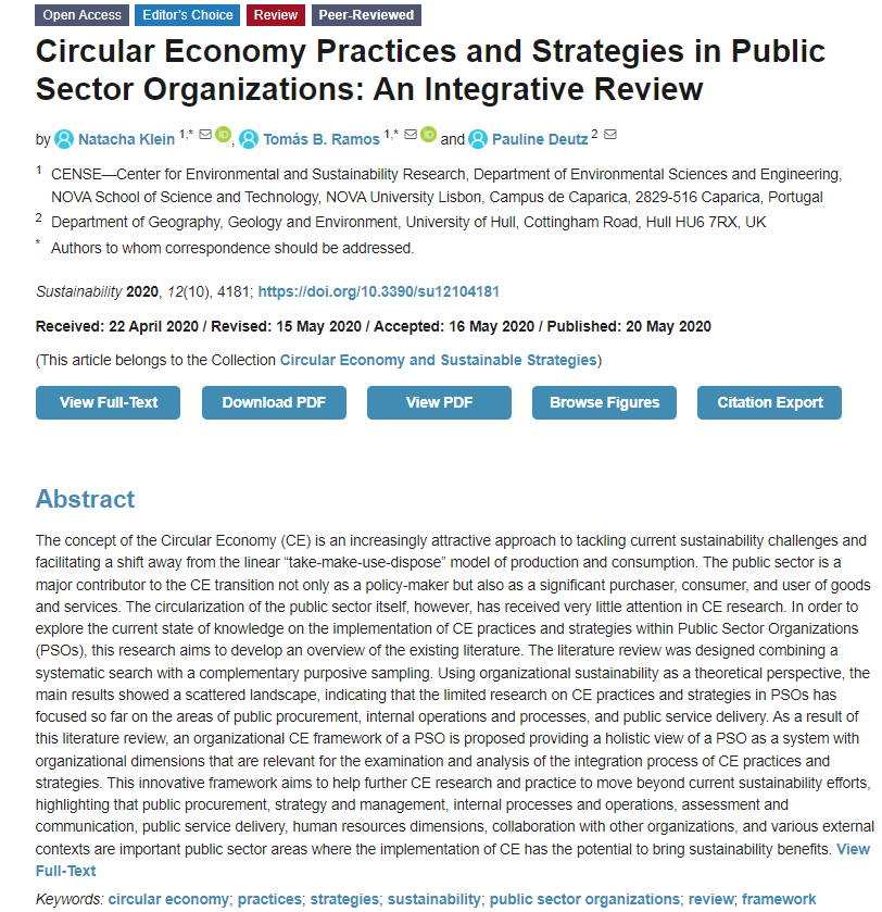 Sustainability tweet media
