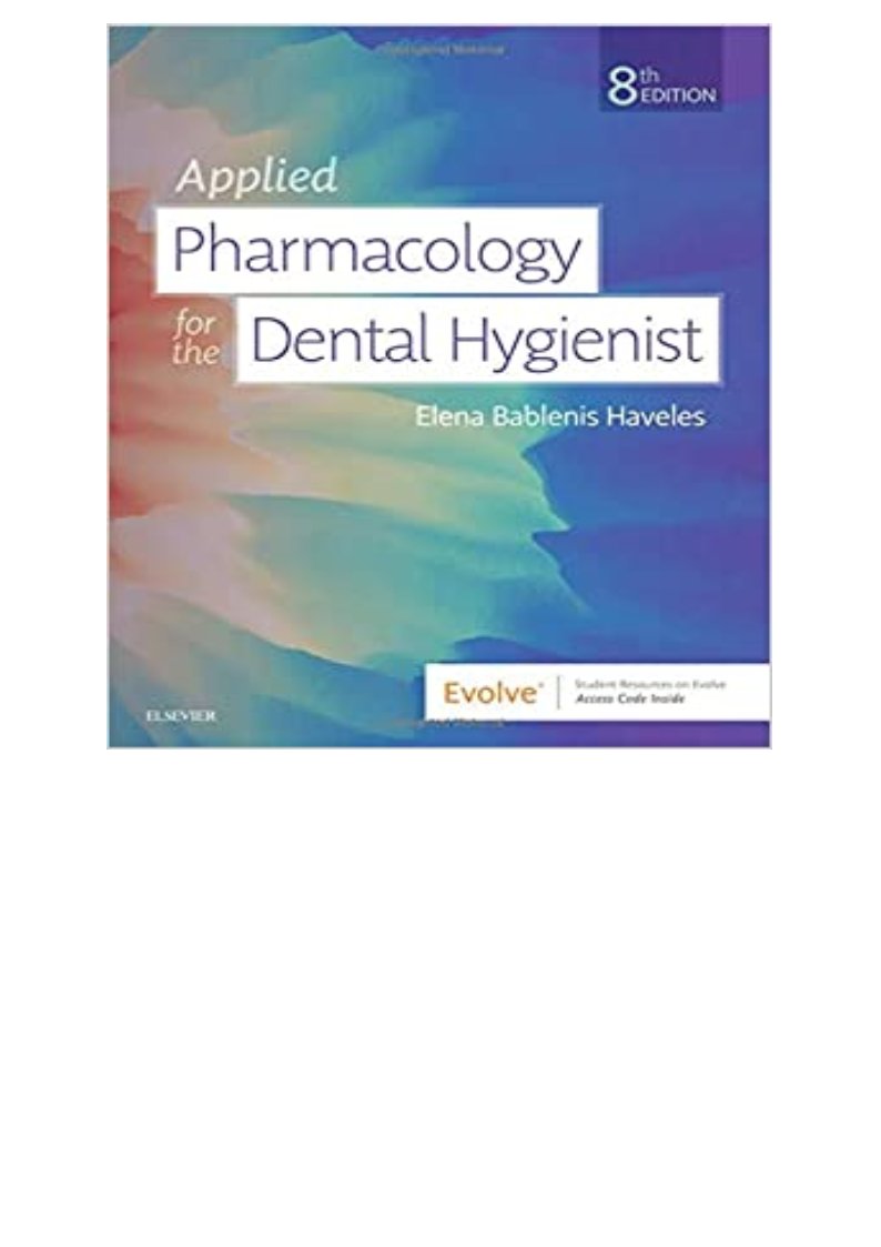 READ/DOWNLOAD? Applied Pharmacology for the Dental Hygienist FULL BOOK PDF & FULL AUDIOBOOK