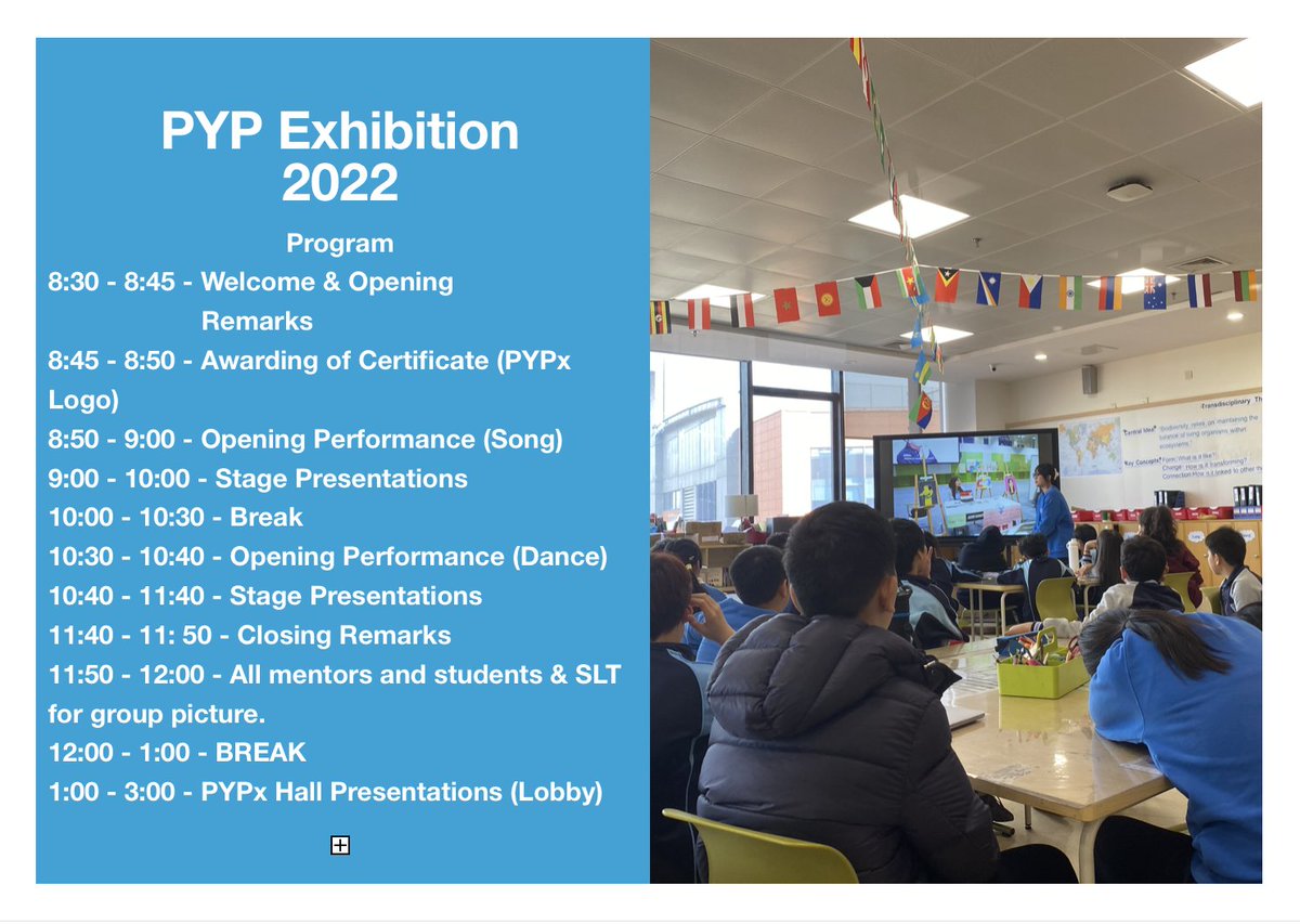 brianlalor's tweet photo. If any school would like to watch our @ibpyp Exhibition. It will be streaming live from 8:30 this Friday. The stream quality will be good. Scan the QR code to view it. #PYPx https://t.co/Rb3x0AOylz