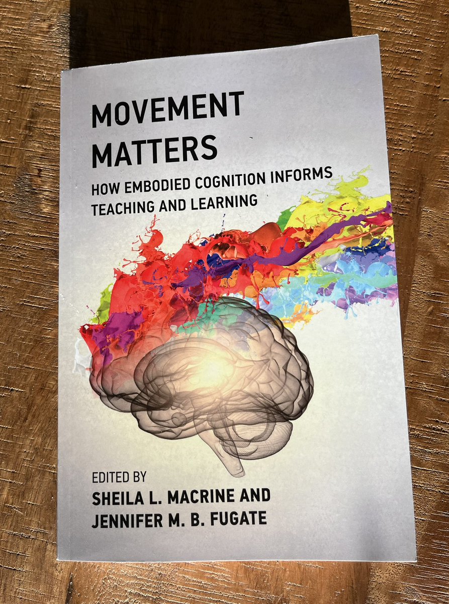 Just got my copy of Movement Matters! Cheers to my chapter co-authors @chen__rsy @Dr_C_Krause @TVI_ting and huge thanks to @MacrinePhD and @Jennife22790066 for bringing this valuable volume into being. #EmbodiedCognition #Education