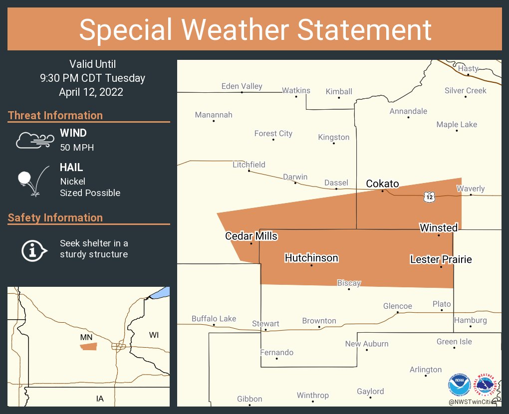 Nws twin cities on twitter a special weather statement has been
