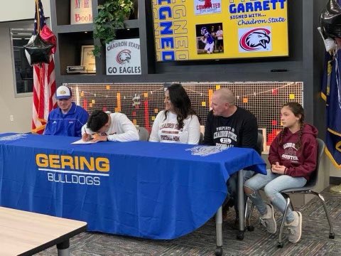 It’s official, Chadron State bound. Can’t believe it finally happened, football can’t get here fast enough.
<a href="/CSCFootball/">Chadron State Football</a> <a href="/Coach_DeSanti/">Bryar DeSanti</a> <a href="/CoachJayLong/">Jay Long</a>