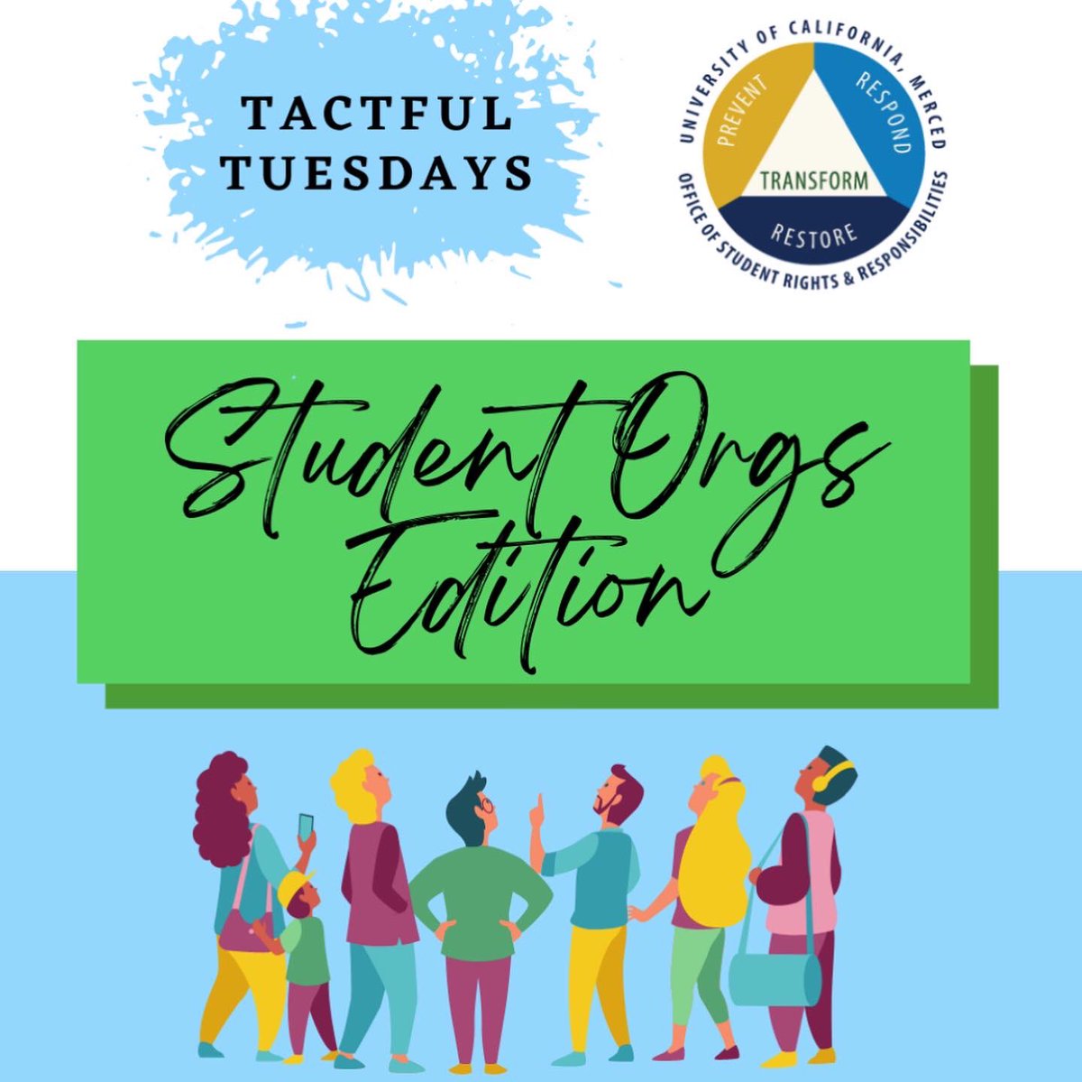 ucm_osrr's tweet photo. Happy Tactful Tuesday! Swipe to learn more: Student Orgs Edition🕺🏼 https://t.co/RfelLTcyDO