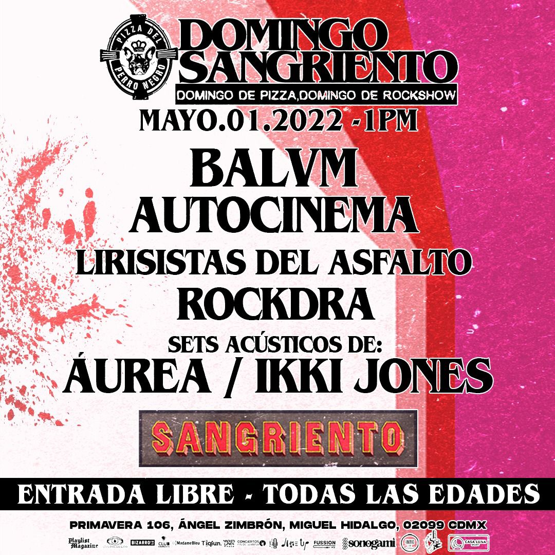 qiu_live's tweet photo. ¡Entrada libre en sangrientomx! Y para todas las edades 😎 @RockdraOficial @official_balam @CuartoSeis @CelebrandoNada https://t.co/A0ylBarRhn
