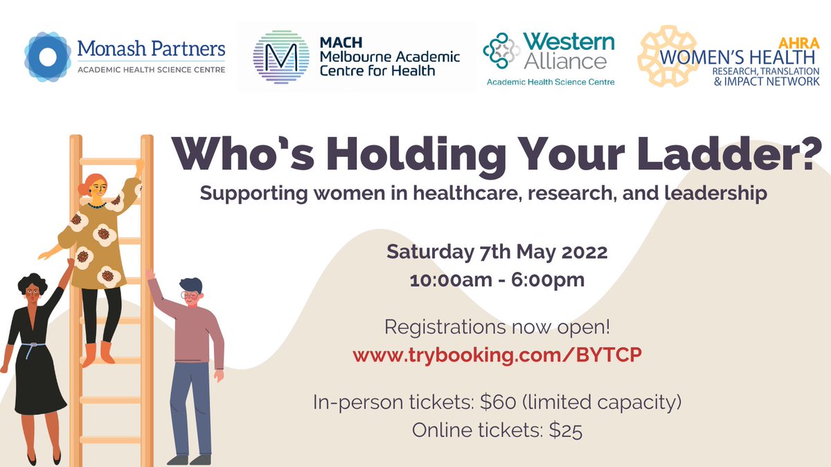 Mercy Perinatal have partnered with our good friends to bring you a seminar to support women clinicians, researchers and leaders. Great line up of speakers. Topics for everyone. We can’t wait! #WHYL22 Program: cloudstor.aarnet.edu.au/plus/s/lSDWQPl… Tickets: trybooking.com/BYTCP 🏃‍♂️🏃‍♀️