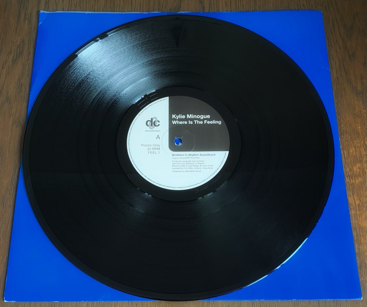 spjury's tweet photo. #KylieMinogue Where Is The Feeling. 1995 2 track promo 12β - the latest addition to my #KylieCollection. In amazing condition for its 27 years, vinyl looks barely played. The epic 13 min 31 sec BIR Soundtrack is one of my all-time favourite remixes. πΆπΊπ₯π #Vinyl #PromoVinyl https://t.co/w4fgLpfisG