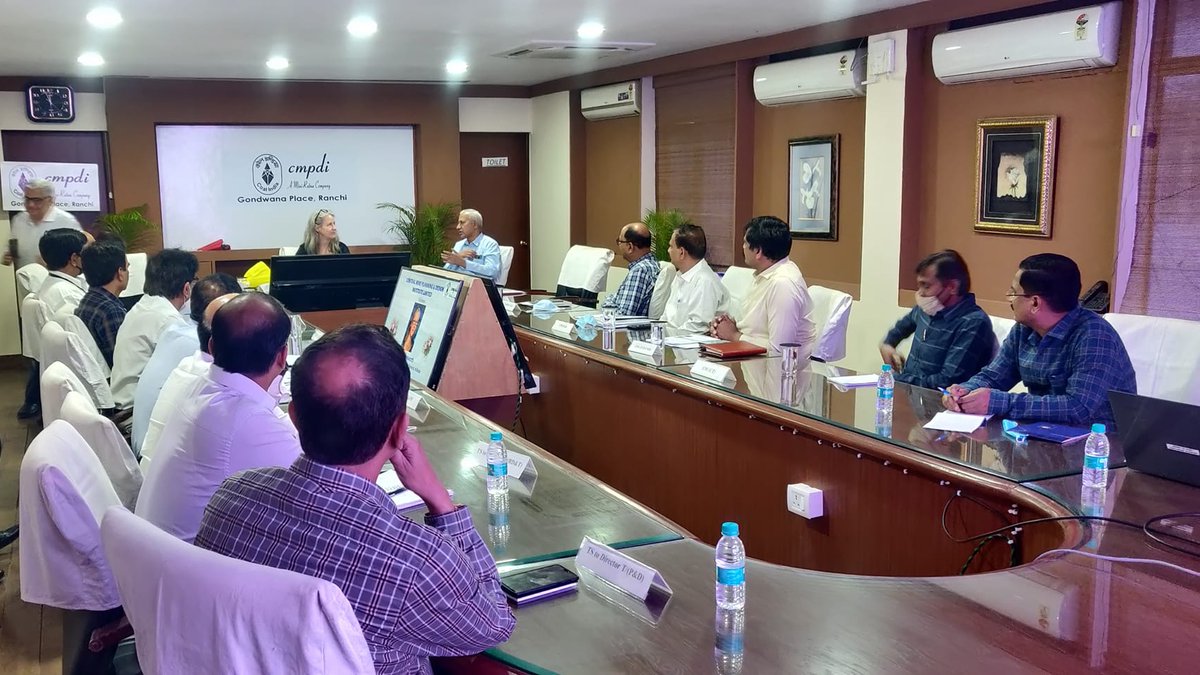 CoalIndiaHQ's tweet photo. Ms. Rowan Ainsworth, Australia’s Consul-General in Kolkata, visited Central Mine Planning &amp; Design Institute, Ranchi, #Jharkhand.  She discussed how #Australia could potentially cooperate with CMPDIL / CIL in its various activities. https://t.co/7x22asIrxv