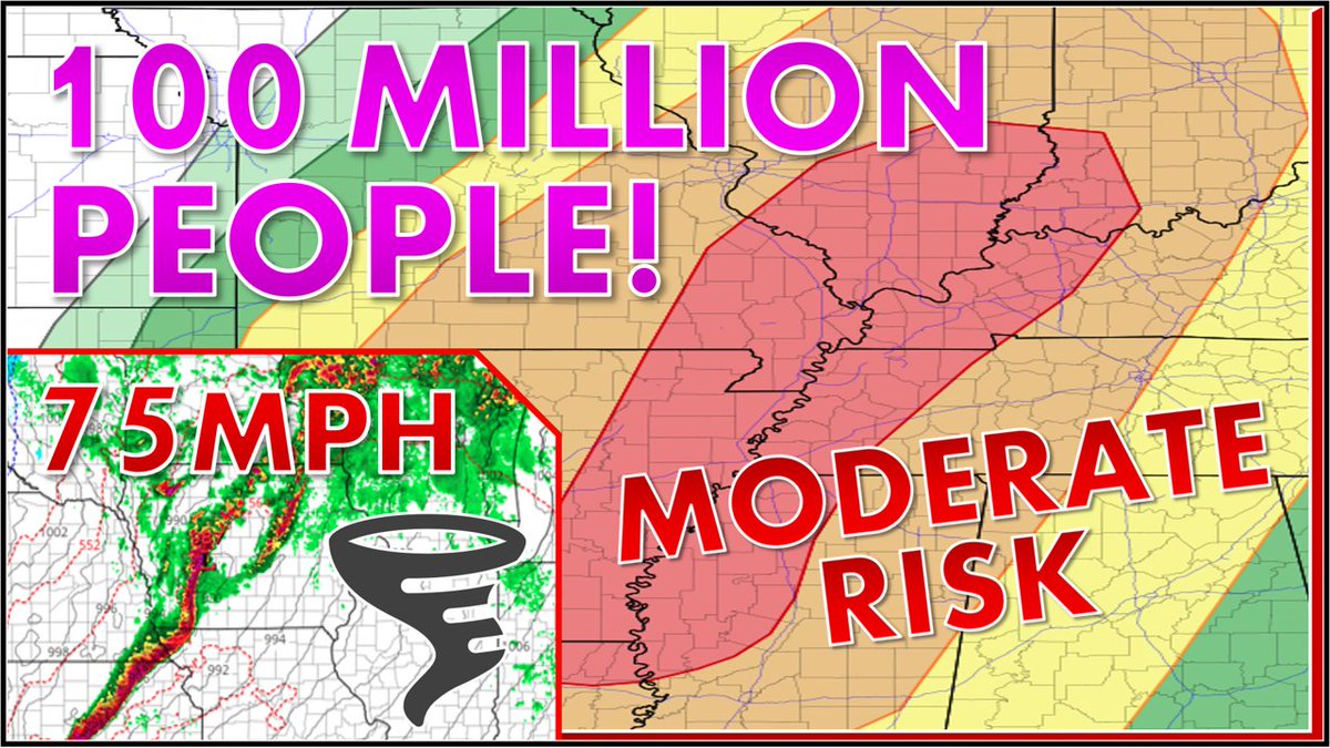 TraWeather's tweet photo. Over 100 million people are under the risk for #severe #weather over the next couple of days that includes large #hail, strong #tornadoes, and damaging winds. Watch the latest video of #traweather to learn more!
LINK: https://t.co/JSHQIMLp6e https://t.co/fEcHHOtgrz