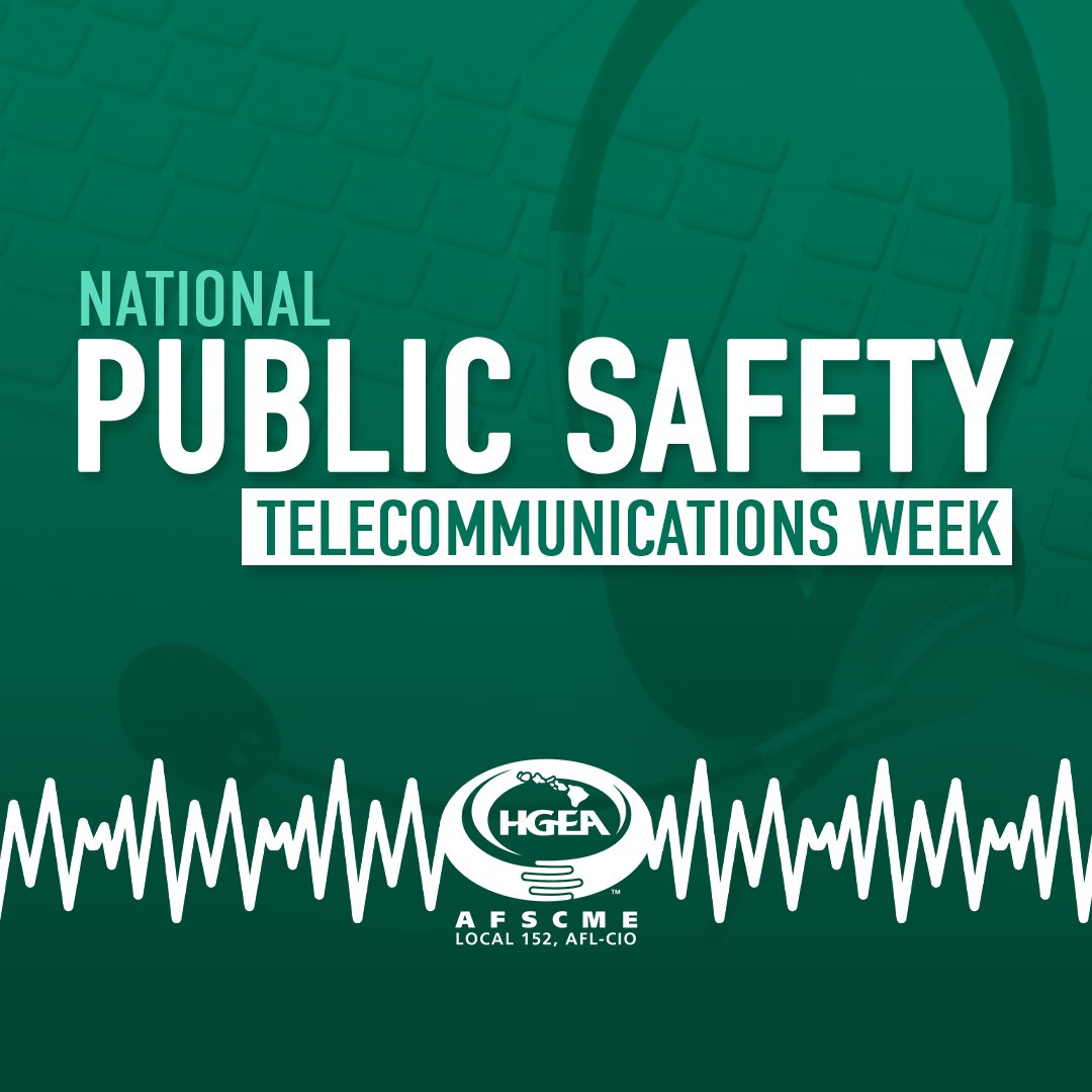 It’s #nationalpublicsafetytelecommunicationsweek  and we want to give a BIG MAHALO to our members, the unsung heroes in public safety. Thank you to our members who answer calls at all times of the day and assist those in need. #hgeastrong