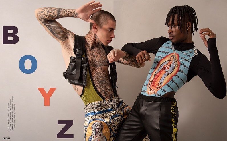 fuentes_ricci's tweet image. #photography @joselo01 #editorial @fleshmagmx #model @borisherrera1 @gruesoyeison1 #grooming #styling @ricci_fuentes #menstyle #clothes @streswear  @lasanta_diabla #colombia #mexico #fashion #fashionstyle #fashionstylist #work #moda #streetwear #ootd