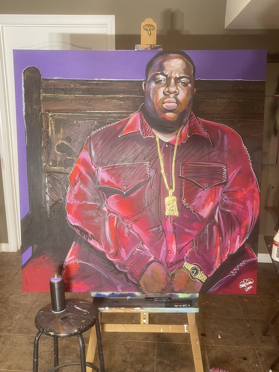RiveraAtelier's tweet photo. #biggie #BIG #hiphop #notorious #notoriousbig #badboy #legend #goat #biggiesmalls https://t.co/L9fPDDEq31