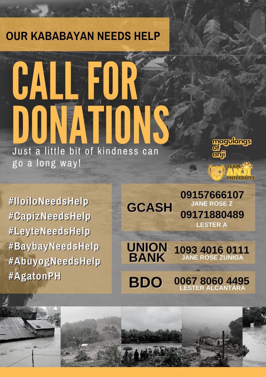 AmigasOfAnji's tweet photo. Please continue on praying and donating sunshines. Our little help can go a long way. Let's be united this time.
God bless you sunshines ♡
SUPPORT AGATON RELIEF OPS
#AgatonPH #AGATOne https://t.co/i4ktHcZYHr