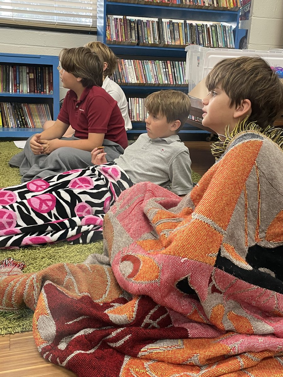 Another awesome day having two upperclassman share their favorite books from when they were in fourth grade. Interestingly enough, another favorite from <a href="/rickriordan/">Rick Riordan</a> was shared. Can’t wait to have more guest readers. #PorterGaudProud #Proudtobe #TheLostHero