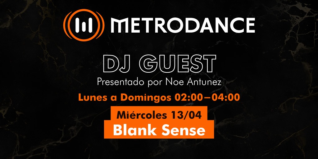 mph951fm's tweet photo. 2 AM #Metrodance #DJGuest presentado por @NoeAntunez
Hoy: @blanksensemusic
@metro951 
#Electronic #DJSet #Guestmix #electonicmusic https://t.co/FL2JxGDT1S