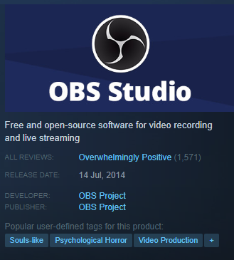 OBS Studio on Steam