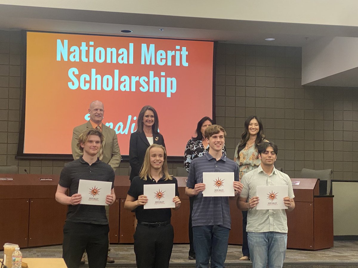 ptseunis's tweet photo. Big shout out to our National Merit Scholarship Finalists! #majorprops @DVUSD @DrFinchDVUSD https://t.co/uUrA6yQbDU