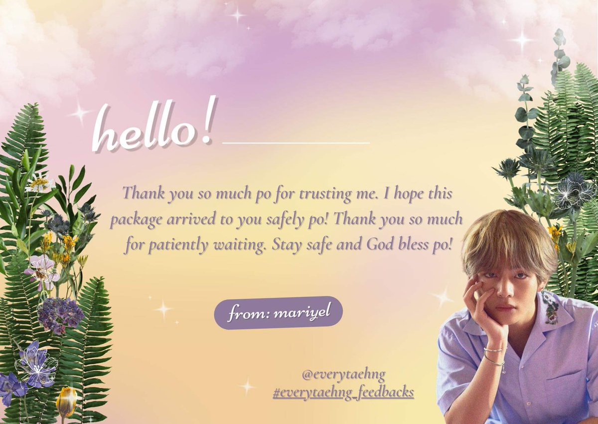 everytaehng's tweet photo. Hello @shinmails thank you so much po for this beautiful thank you card!Till our next transaction po! #009comms https://t.co/bFZ2mDmOKA