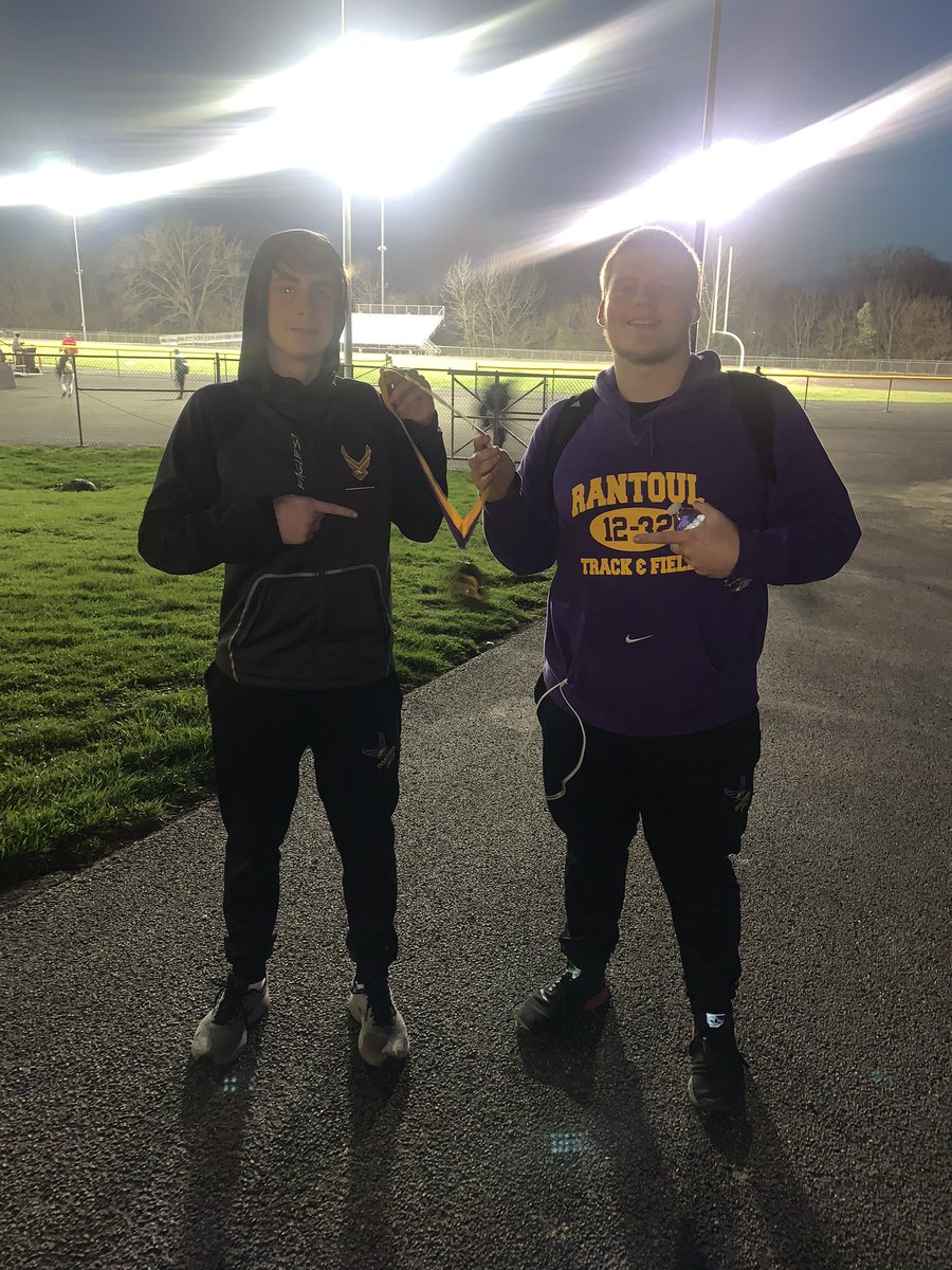 RantoulTrack's tweet photo. Tonight the Eagles had co-Athletes of the Meet! Cody Schluter makes a 13 feet improvement in the discus to finish in 3rd place! Next is freshman Wade Cloninger who drops his 1600m time by 31 seconds tonight! Congratulations and keep making huge strides! https://t.co/IM0cl9oQNi