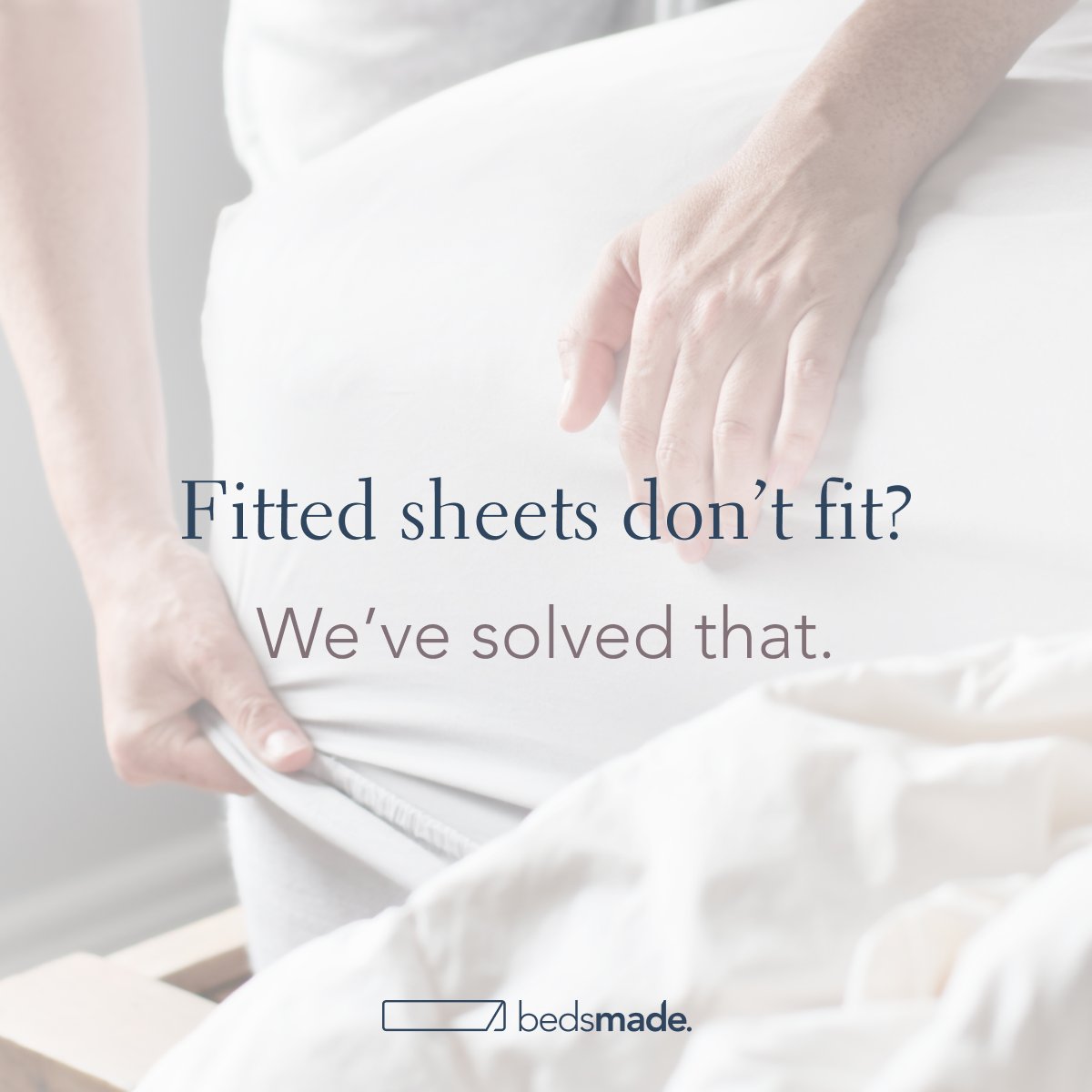 Long gone are the struggles of fitted sheets that just don't fit right. With bedsmade technology changing the bed just got a whole lot easier.

#bedsmade #bedsheets #sheetset #homedecor #interiordesign