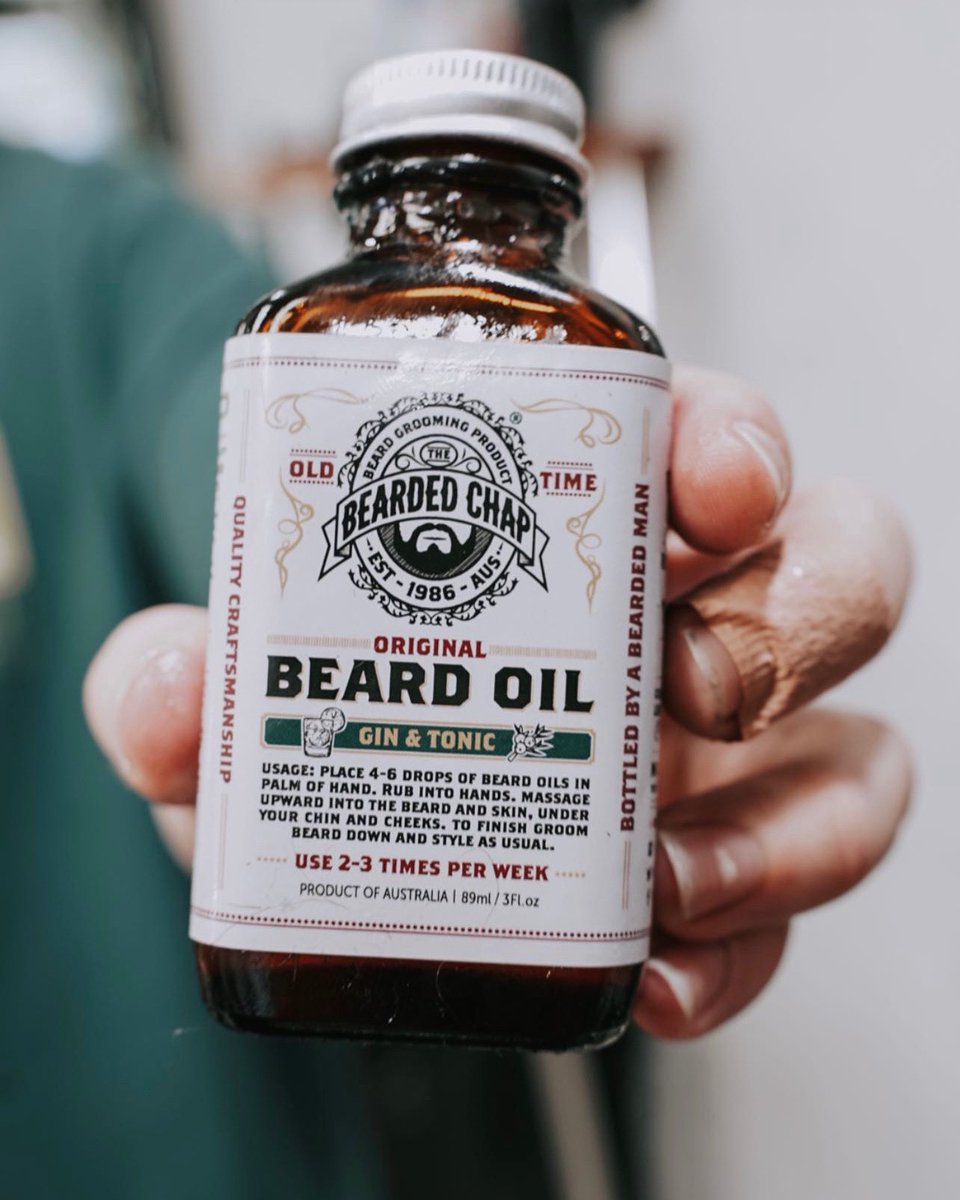 TheBeardedChap's tweet photo. Our #BeardOil smells like a refreshing glass of #GinandTonic! Can’t cat better! https://t.co/QCvHXqZqlx