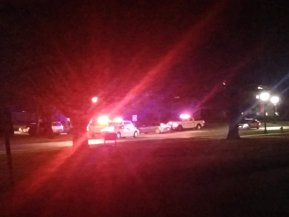 HAPPENING NOW—Heavy police presence on the Iowa Wesleyan Campus in Mt. Pleasant. KTVO obtained the following email sent by the university earlier tonight: “A gunshot was reported on or around the IW campus. We are asking all students to shelter in place immediately.”