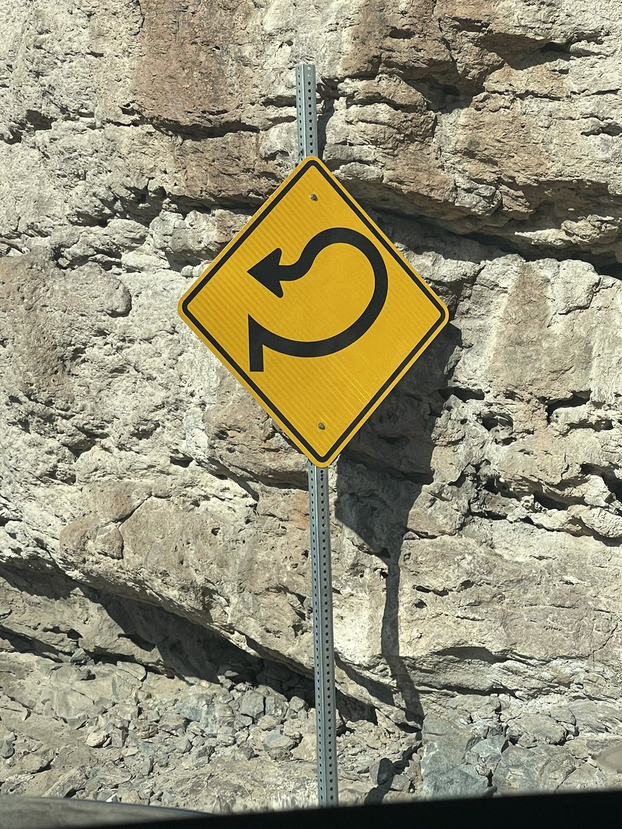 hillyer78's tweet photo. What road sign best describes 2022 Crop Year? ! I’ll go first. @Flad02 I really thought you’d have this one in your arsenal. #whichwaytogo https://t.co/1lp7v11Bdc