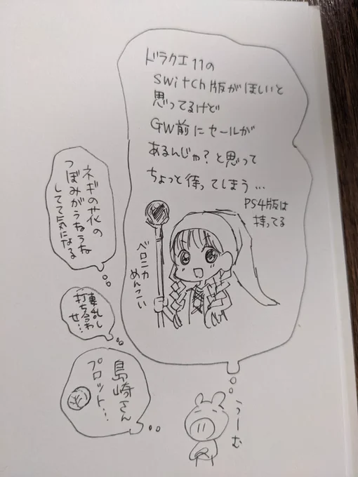 今日はプロットを完成させたいです 