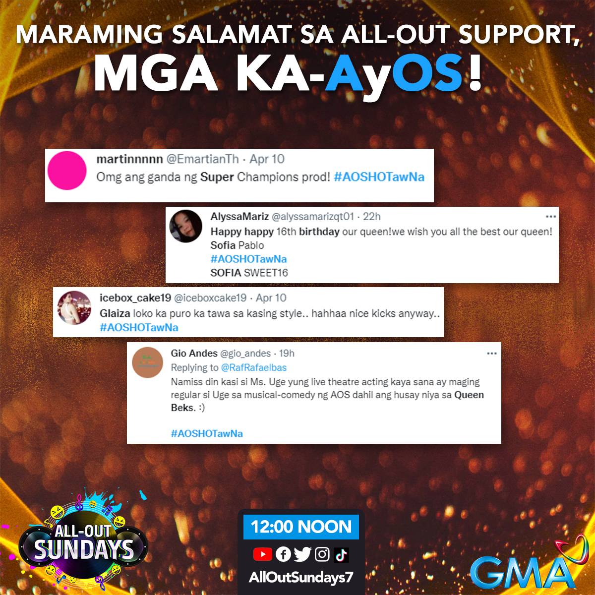 All-Out Sundays tweet media