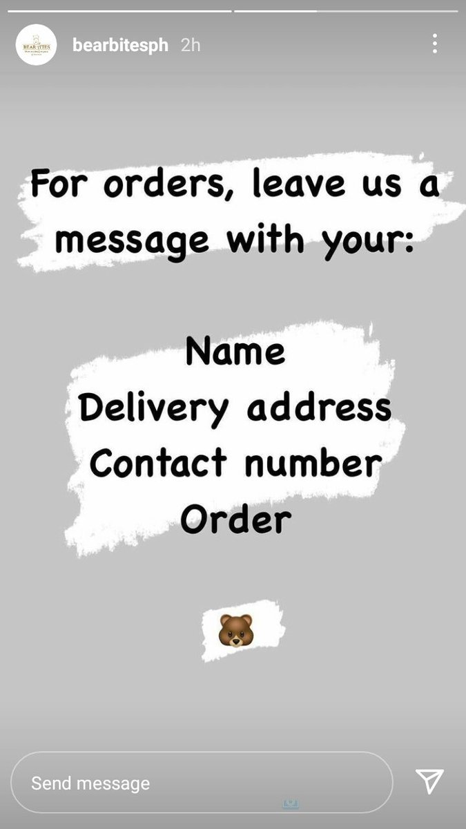 ellorlp's tweet photo. Order na guys..
@bernardokath @min_bernardo #BearBitesPH https://t.co/LEU8a0ZQ0D