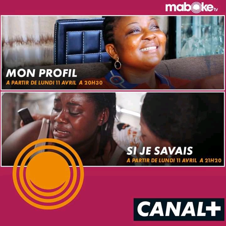 maboke_tv's tweet photo. Deux nouvelles séries 
MON PROFIL 🥰
SI JE SAVAIS. 😋

depuis le 11 avril du lundi au vendredi 1 épisode de 20h30. Sur @maboke_tv https://t.co/wBSRvdtjOB