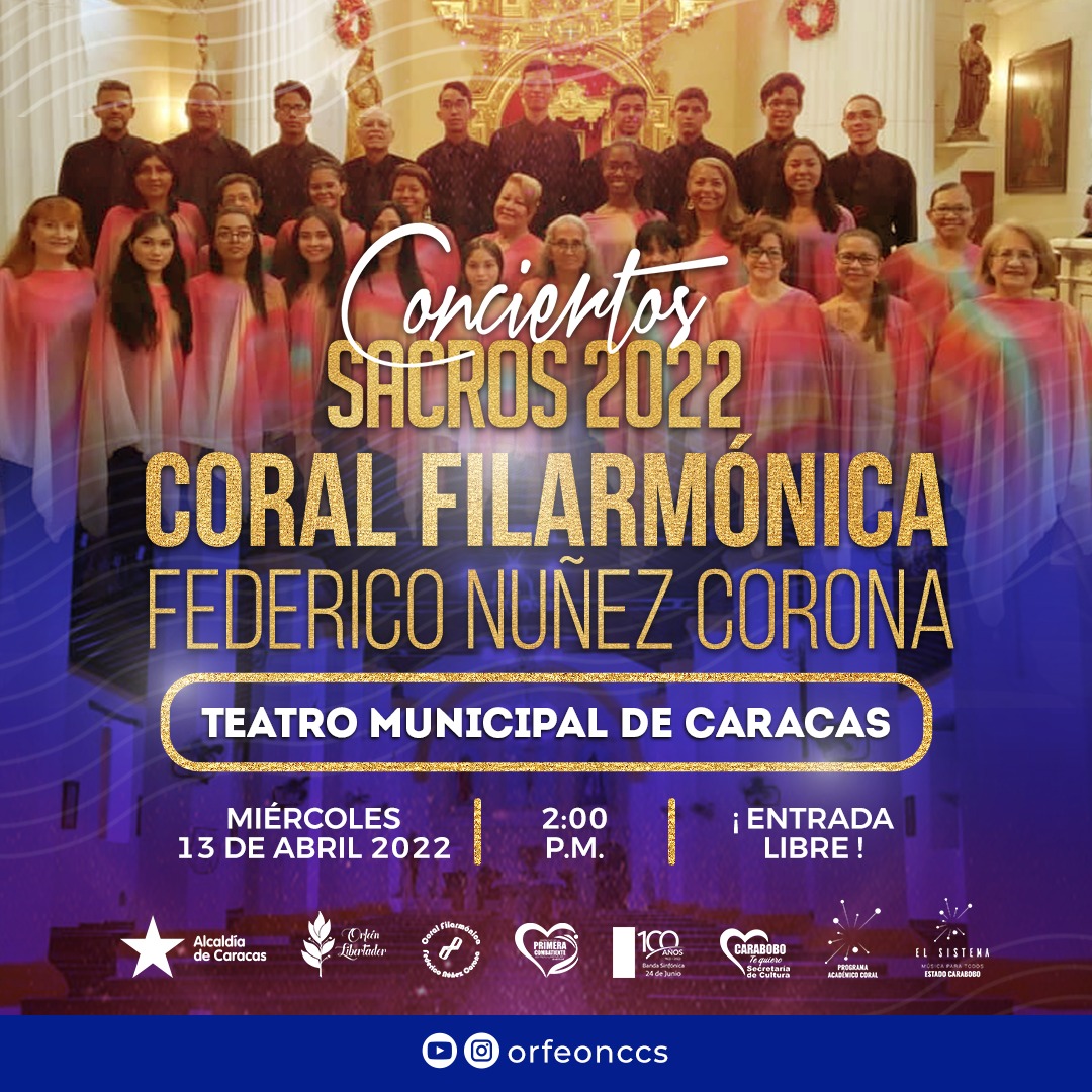 Y Continua nuestra gira de música sacra, mañana la cita es en el Teatro Municipal de Caracas, les esperamos. <a href="/elsistema/">El Sistema</a>