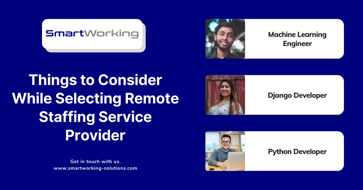 smartworkinguk's tweet image. If you are planning to hire a recruitment agency, this article will help you know more about things to consider while selecting Staffing Service Provider.

Click to read more: bit.ly/3JlH9sQ

#remotestaff #remotedeveloper #hireremotedeveloper #remotedeveloper