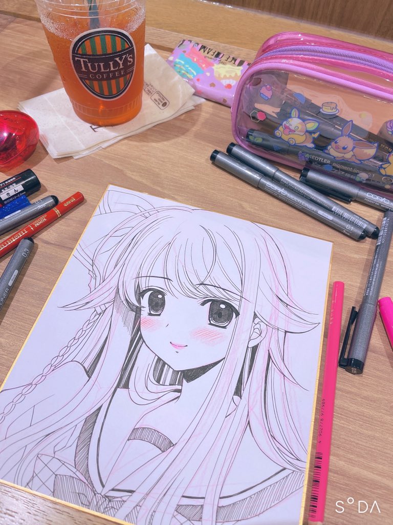 葵様オーダー打ち合わせページ 朔莉も忘れずにね🥰💓 #ねぶパ #ねぶパ超VIP直筆ミニ色紙作業中 #つり乙2