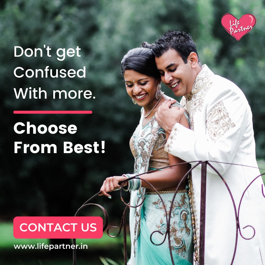 lifepartnerin's tweet photo. Find your love ❤ here!
Get 100% verified and genuine profiles LifePartner Matrimonial.

Register today: https://t.co/dG7CrCyNCb

#bride #groom #matrimonialservices #matrimonyservices #husband #wife #family #matrimony #wedding #matrimony #marriage #lifepartner #marriagesite https://t.co/6Oz0AKiZBy