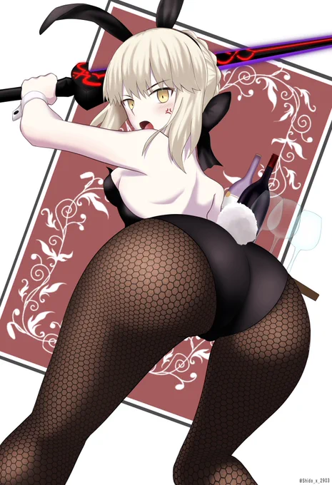 なんとなしに前描いたバニーのオルタさん少し直した。 