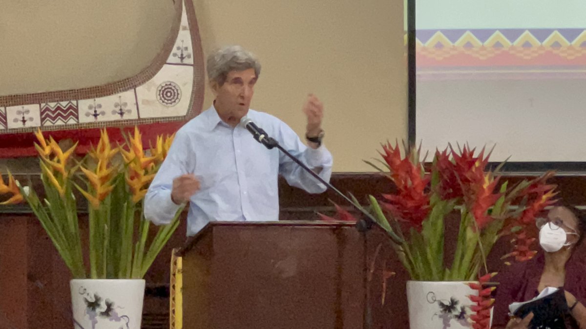 "The conflict in Ukraine shows now is the time to shift to clean &amp; independent energy, U.S. climate envoy <a href="/JohnKerry/">John Kerry</a> said at a conference on Palau as he urged nations to boost the use of offshore renewable power sources."
reuters.com/world/us/us-en…
(Photo by BPA's Leo Rogers)