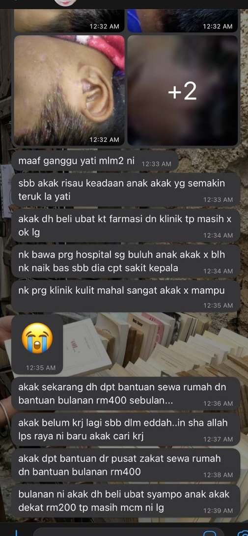 sharlinsarah's tweet photo. Gais, I nak mintak tolong korang sebarkan pasal adik Fazrul ni. 🙏🏻

Dari 2018 dia menderita sakit kulit yang teruk and tak mampu nak pegi buat rawatan sebab ayah dia pun ada sakit kanser tulang tahap 4. https://t.co/9EL3TbZ5rc