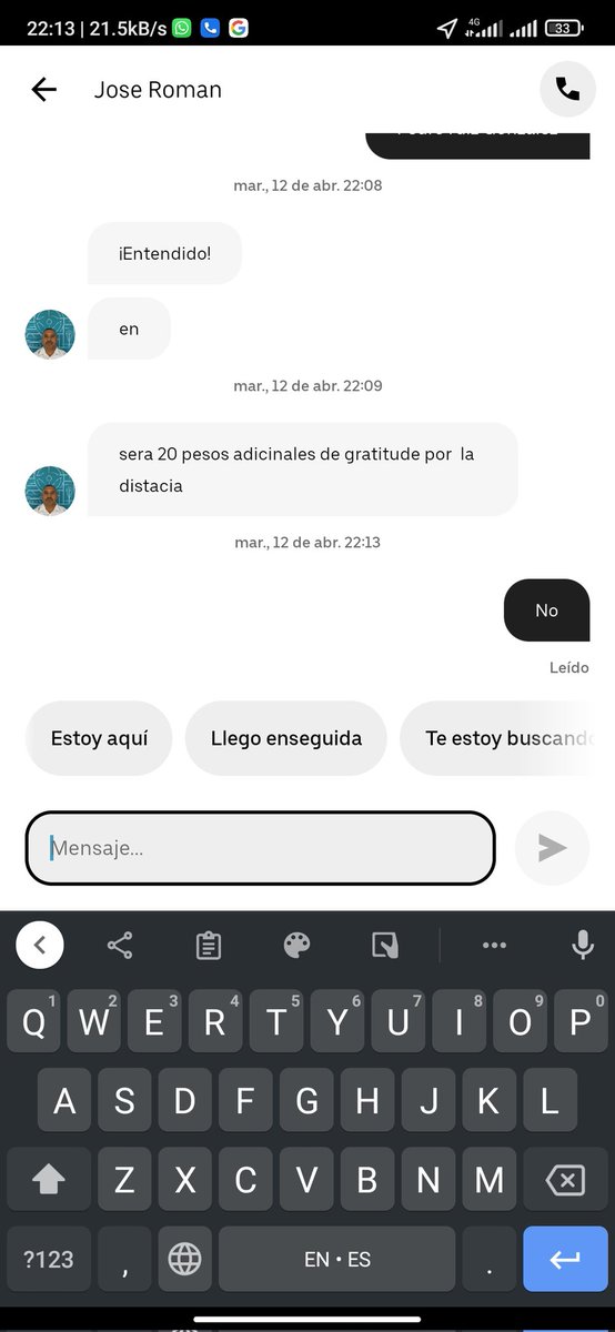 Lcorrea_F's tweet photo. @Uber_support  cómo que me quieren cobrar gratificación. Que onda con el servicio https://t.co/PtJew5ng8x